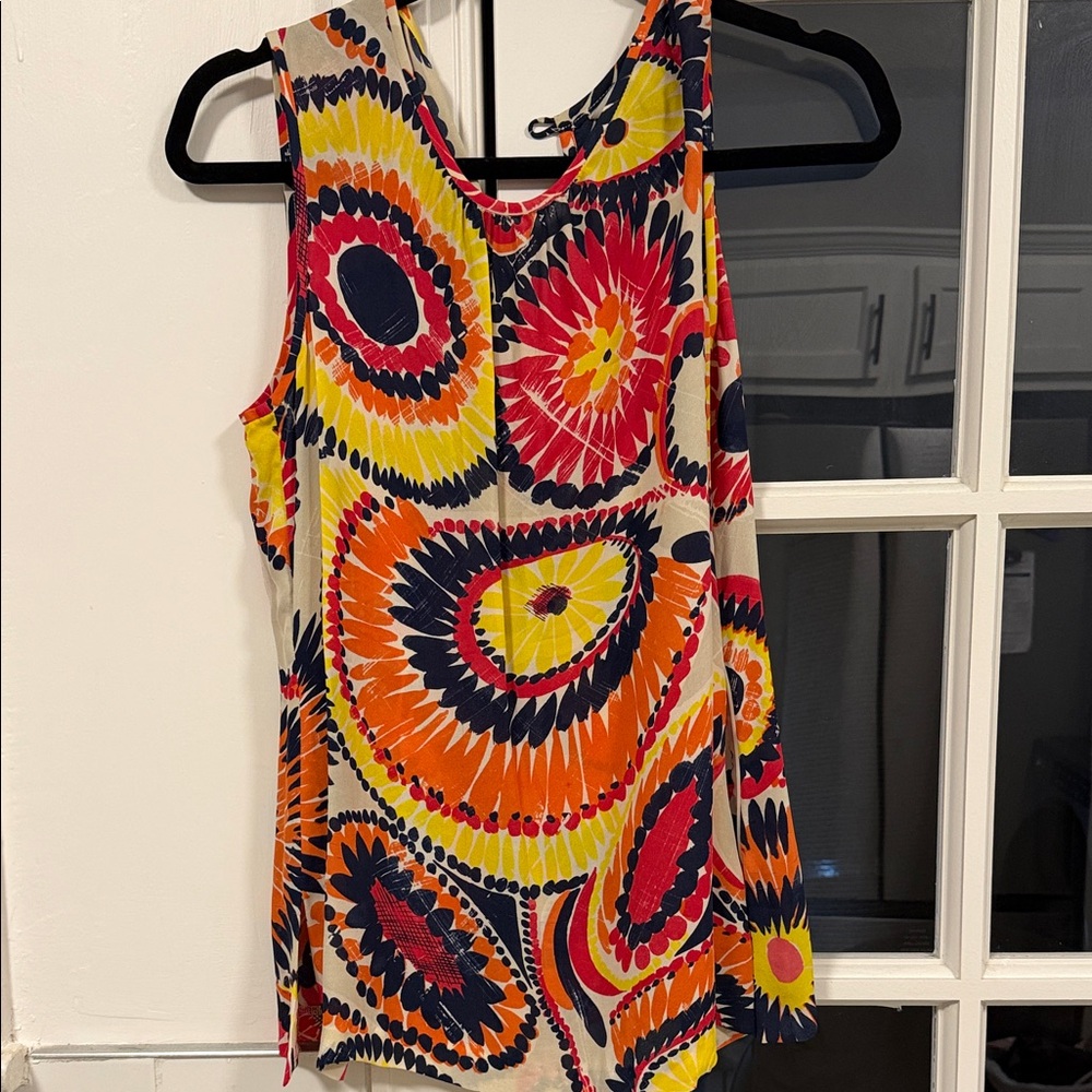Trina Turk Colorful Geometric Tank Top